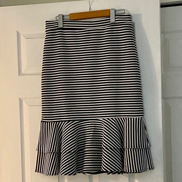 Banana Republic Striped Skirt with Ruffle - Picture 1 of 4